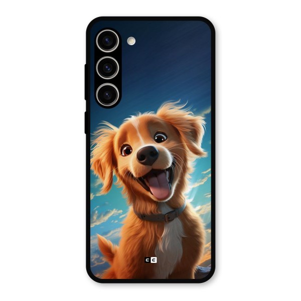 Happy Puppy Metal Back Case for Galaxy S23 Plus