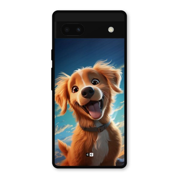 Happy Puppy Metal Back Case for Google Pixel 6a