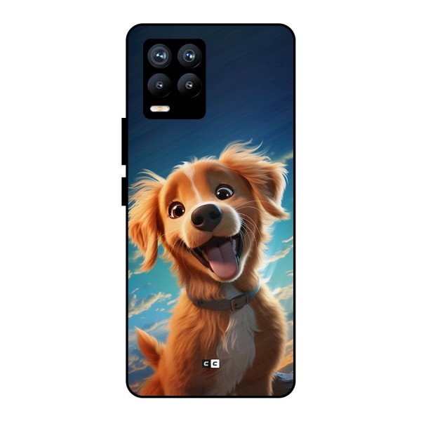 Happy Puppy Metal Back Case for Realme 8 Pro