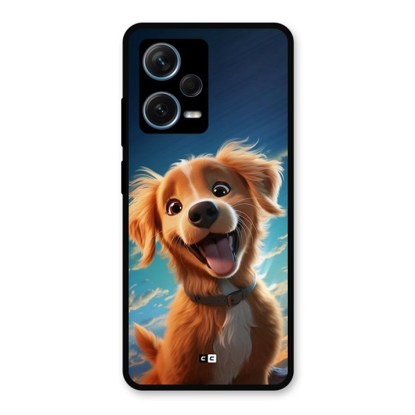 Happy Puppy Metal Back Case for Redmi Note 12 Pro Plus 5G