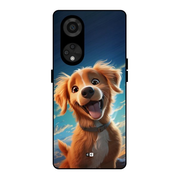 Happy Puppy Metal Back Case for Reno8 T 5G