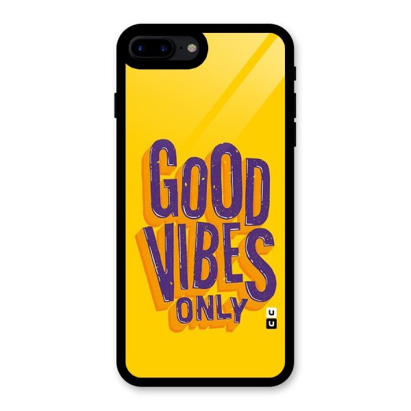 Happy Vibes Only Glass Back Case for iPhone 8 Plus