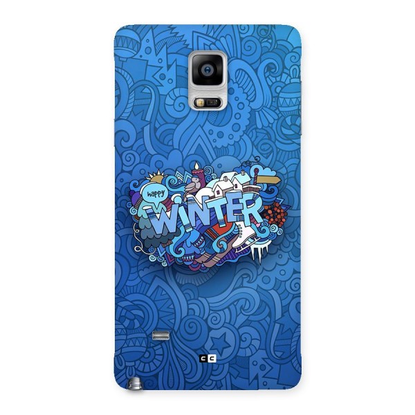 Happy Winter Back Case for Galaxy Note 4