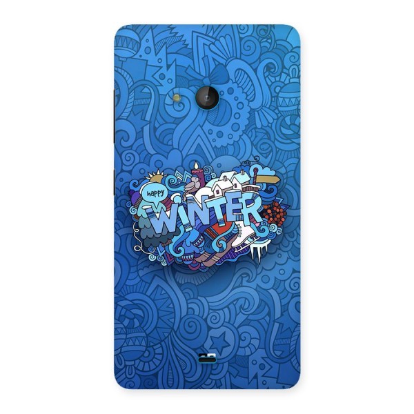 Happy Winter Back Case for Lumia 540