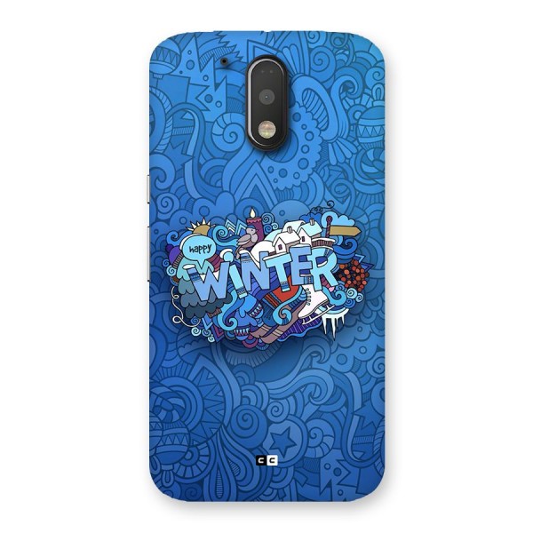 Happy Winter Back Case for Moto G4 Plus