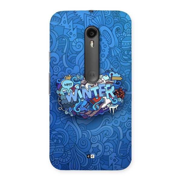 Happy Winter Back Case for Moto G Turbo