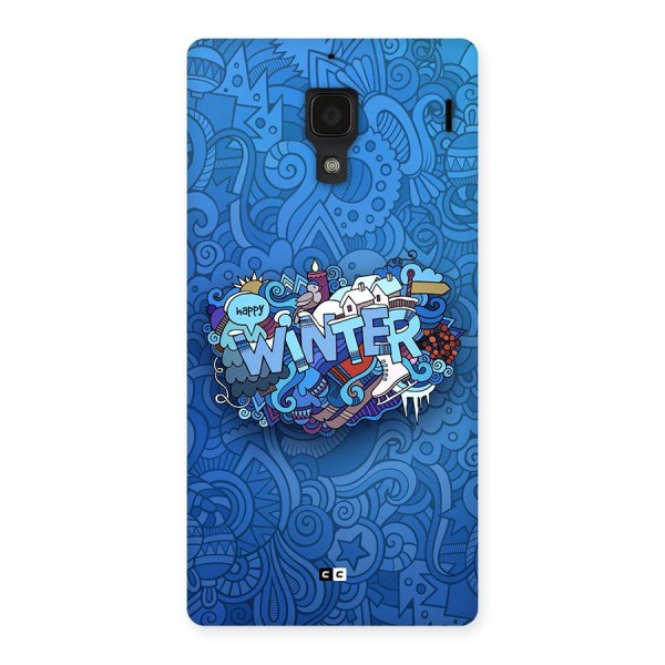 Happy Winter Back Case for Redmi 1s