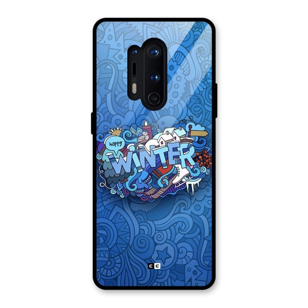 Happy Winter Glass Back Case for OnePlus 8 Pro