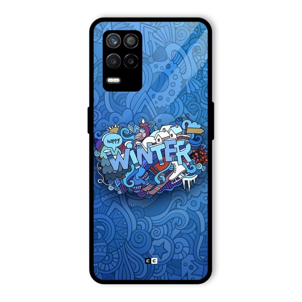 Happy Winter Glass Back Case for Realme 9 5G