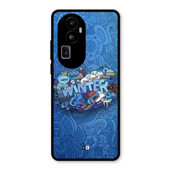 Happy Winter Metal Back Case for Oppo Reno10 Pro Plus