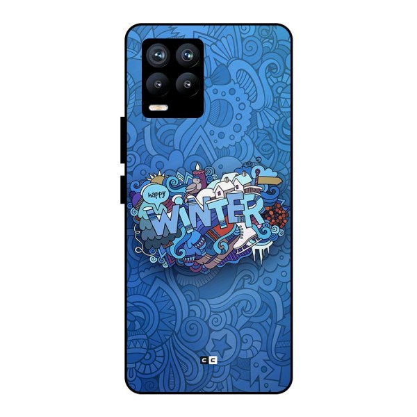 Happy Winter Metal Back Case for Realme 8 Pro