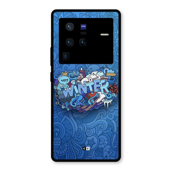 Happy Winter Metal Back Case for Vivo X80 Pro