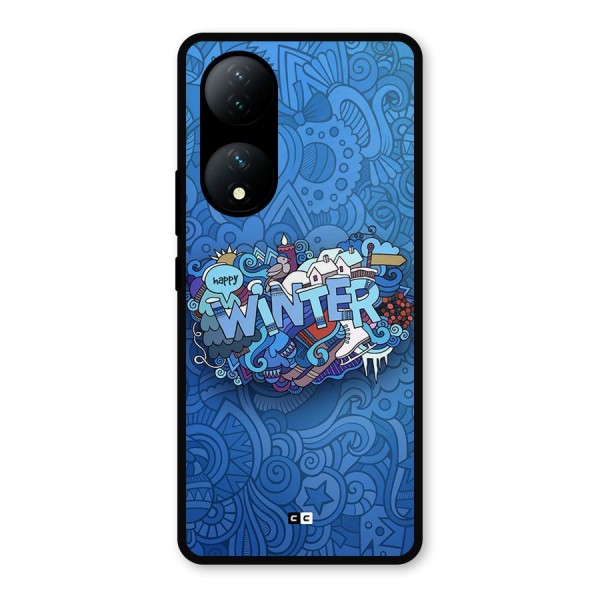 Happy Winter Metal Back Case for Vivo Y100