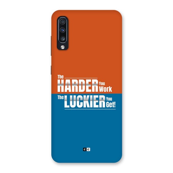 Hard Luck Back Case for Galaxy A70