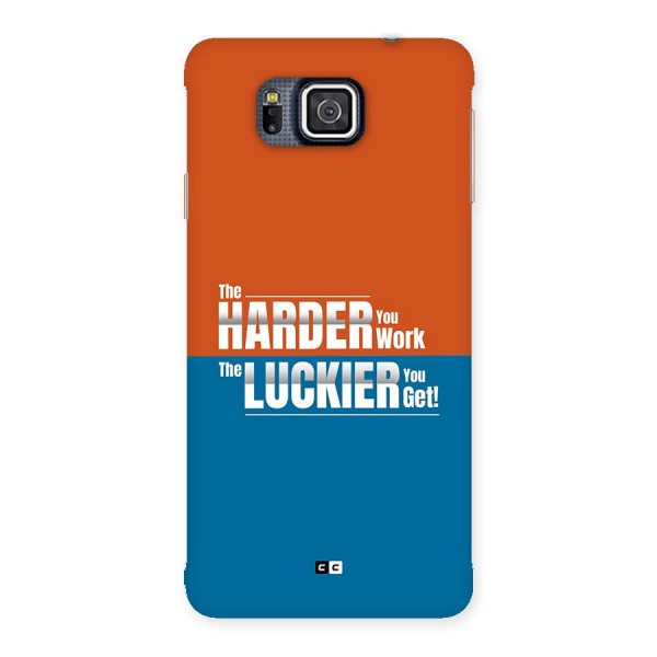 Hard Luck Back Case for Galaxy Alpha