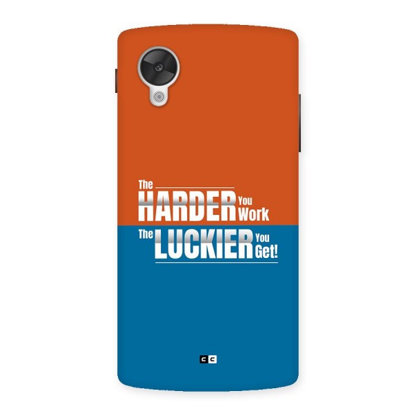 Hard Luck Back Case for Google Nexus 5