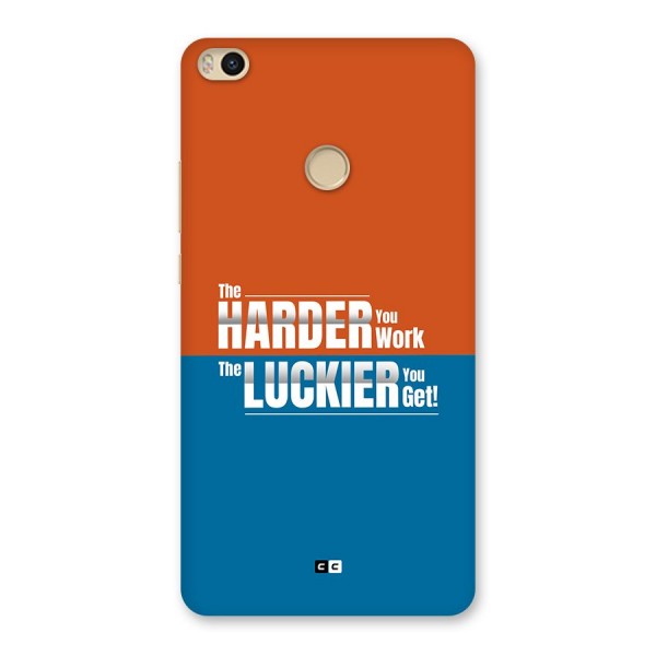 Hard Luck Back Case for Mi Max 2