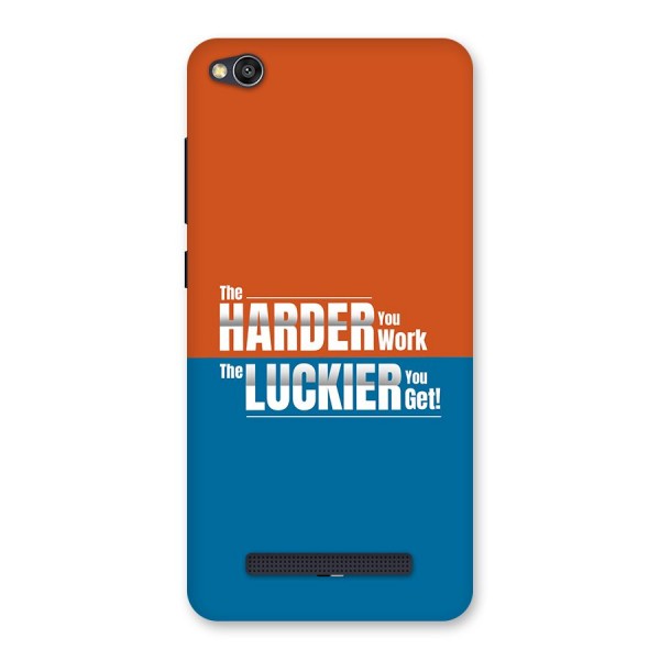 Hard Luck Back Case for Redmi 4A
