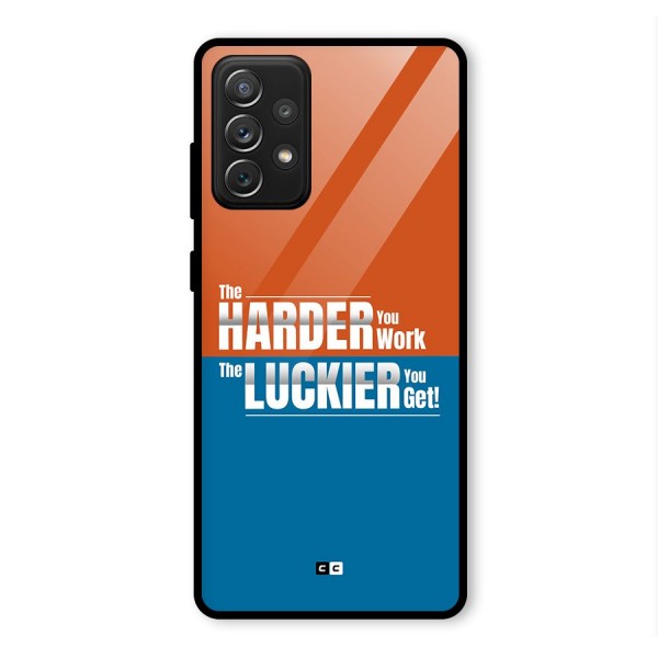 Hard Luck Glass Back Case for Galaxy A72