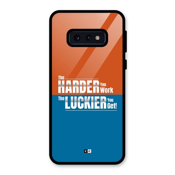 Hard Luck Glass Back Case for Galaxy S10e