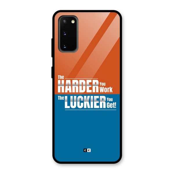 Hard Luck Glass Back Case for Galaxy S20