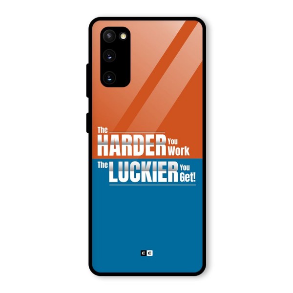 Hard Luck Glass Back Case for Galaxy S20 FE 5G