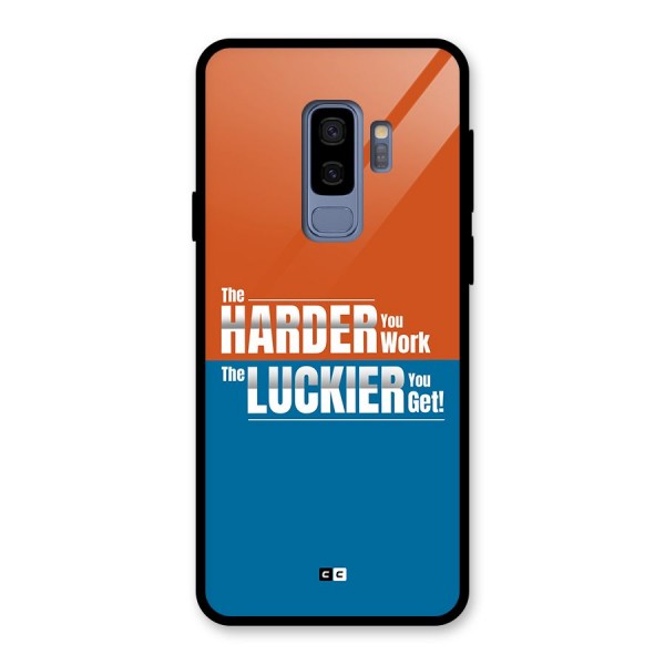 Hard Luck Glass Back Case for Galaxy S9 Plus