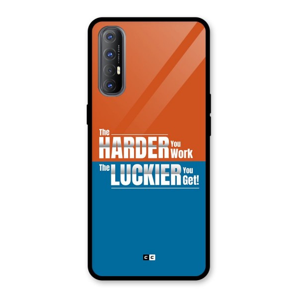 Hard Luck Glass Back Case for Oppo Reno3 Pro