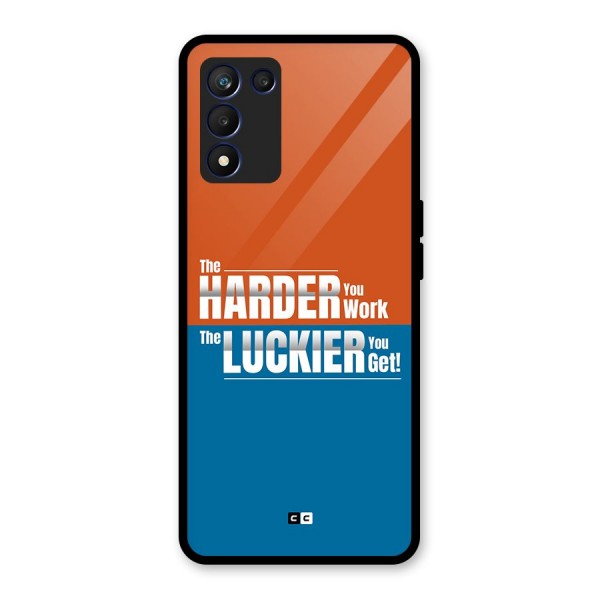 Hard Luck Glass Back Case for Realme 9 5G Speed