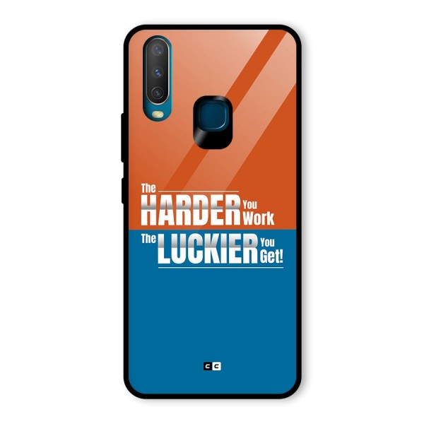 Hard Luck Glass Back Case for Vivo Y12