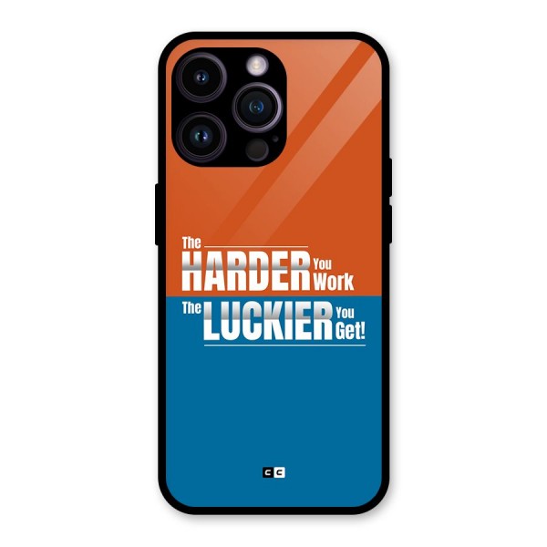 Hard Luck Glass Back Case for iPhone 14 Pro Max