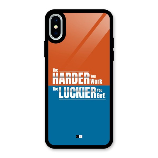 Hard Luck Glass Back Case for iPhone X