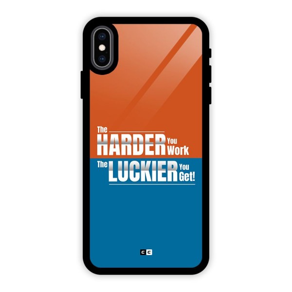 Hard Luck Glass Back Case for iPhone XS Max