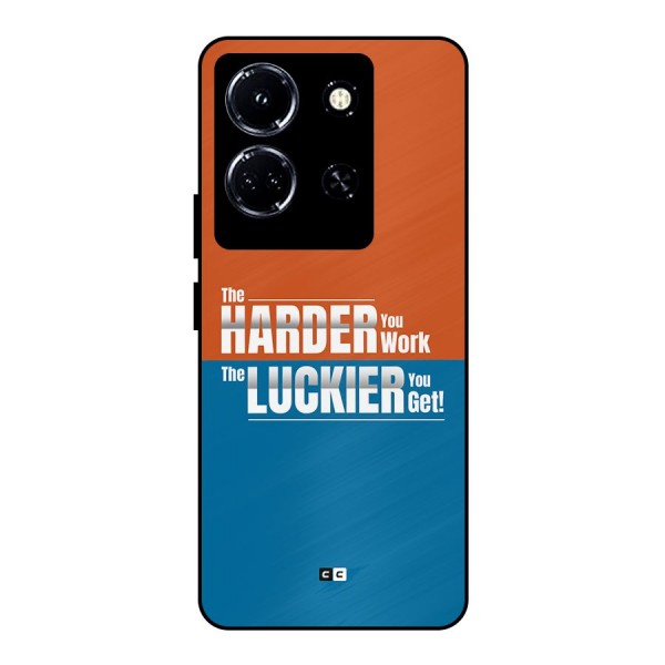 Hard Luck Metal Back Case for Infinix Note 30 5G