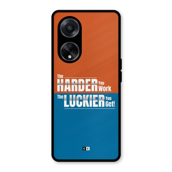 Hard Luck Metal Back Case for Oppo F23