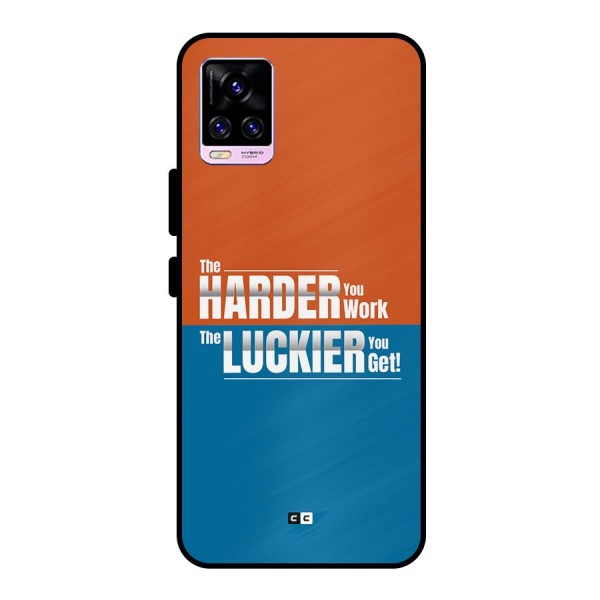 Hard Luck Metal Back Case for Vivo V20 Pro