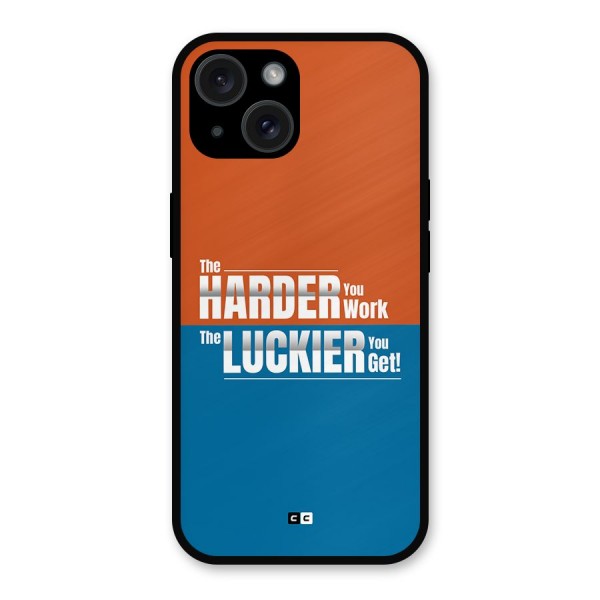 Hard Luck Metal Back Case for iPhone 15