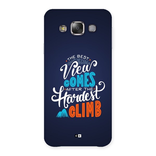 Hardest Climb Back Case for Galaxy E7