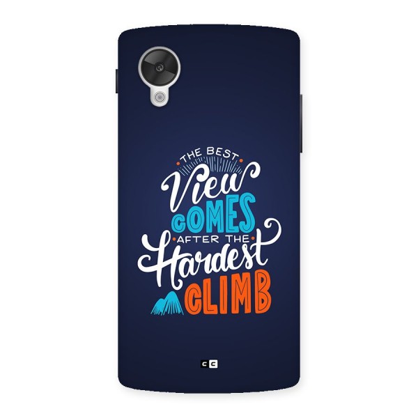 Hardest Climb Back Case for Google Nexus 5