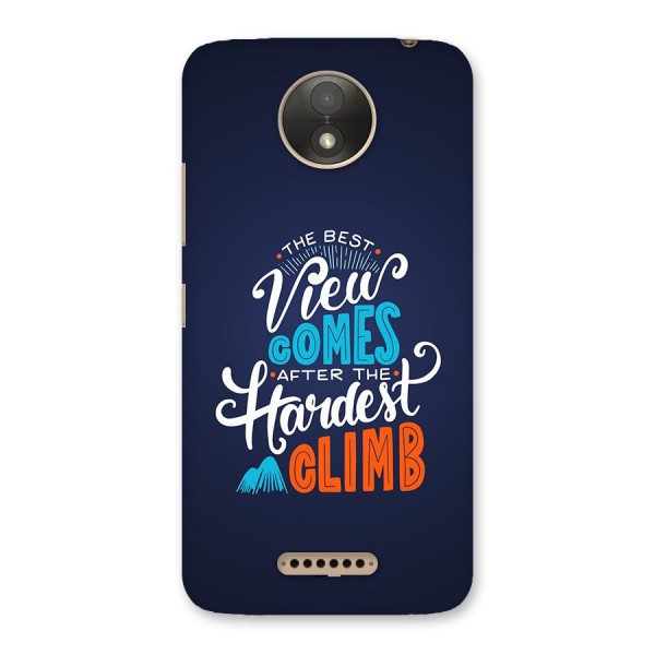 Hardest Climb Back Case for Moto C Plus