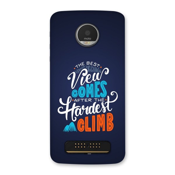 Hardest Climb Back Case for Moto Z Play