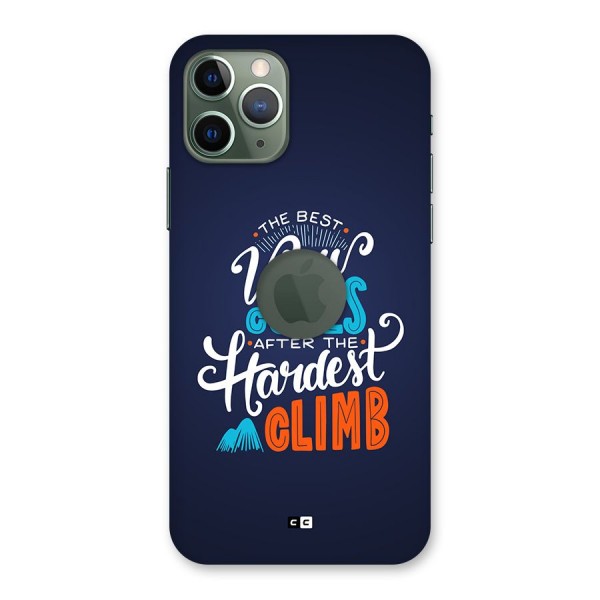 Hardest Climb Back Case for iPhone 11 Pro Logo Cut