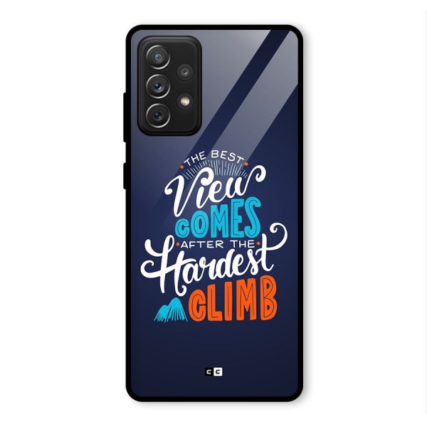 Hardest Climb Glass Back Case for Galaxy A72