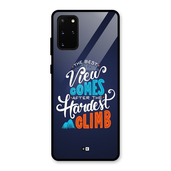Hardest Climb Glass Back Case for Galaxy S20 Plus