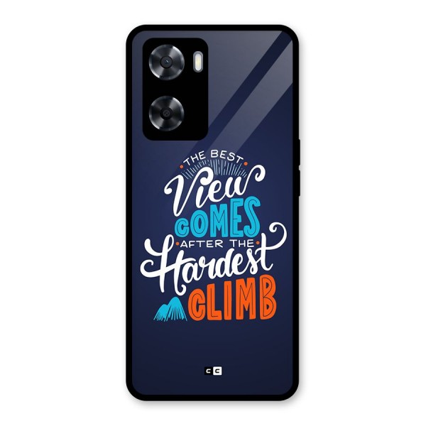 Hardest Climb Glass Back Case for Oppo A57 2022
