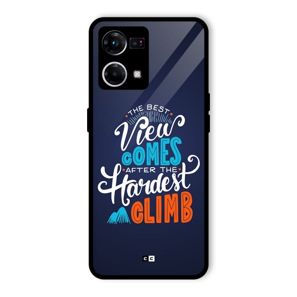 Hardest Climb Glass Back Case for Oppo F21 Pro 4G