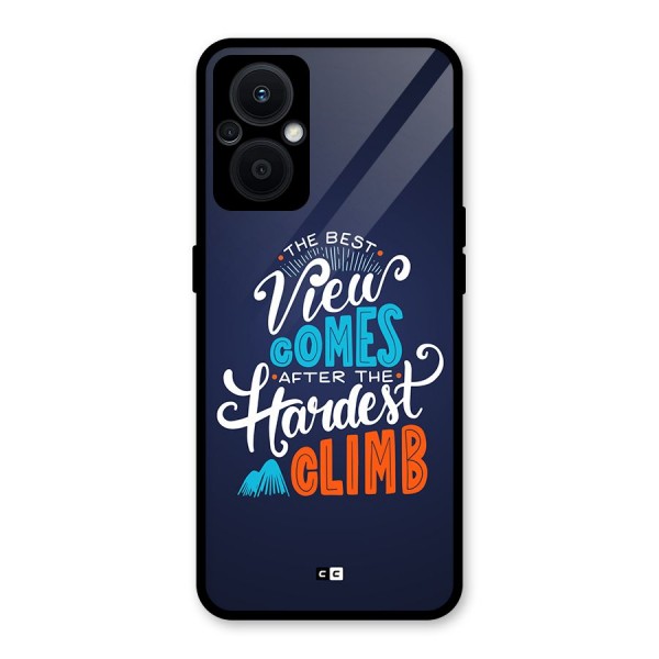 Hardest Climb Glass Back Case for Oppo F21s Pro 5G