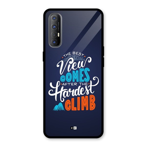 Hardest Climb Glass Back Case for Oppo Reno3 Pro