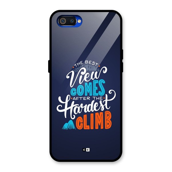 Hardest Climb Glass Back Case for Realme C2