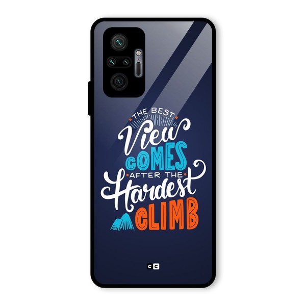 Hardest Climb Glass Back Case for Redmi Note 10 Pro Max
